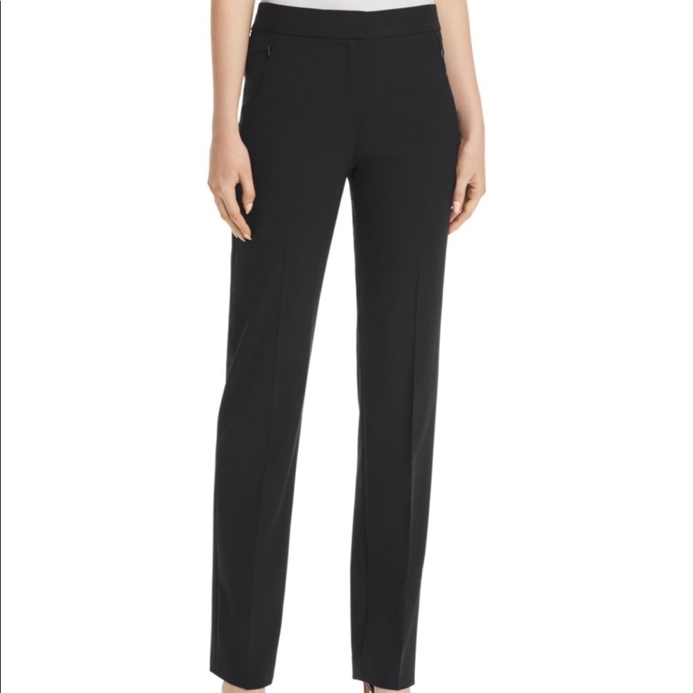 Elie Tahari Theora straight pants in black